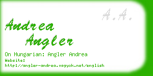 andrea angler business card